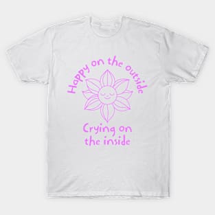 Embrace Your Feelings Sunflower - Mental Health Awareness. Depression and Anxiety Awareness. T-Shirt